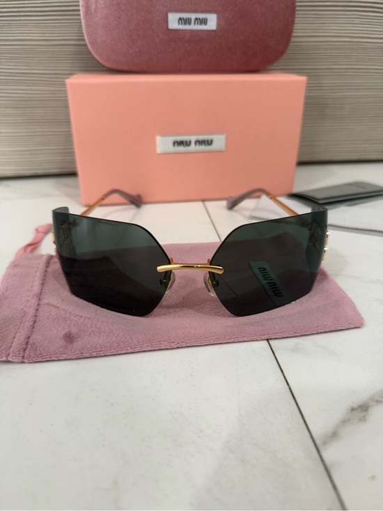 Miu Miu SMU 54YS Gold/Black Women’s Sunglasses main image 4